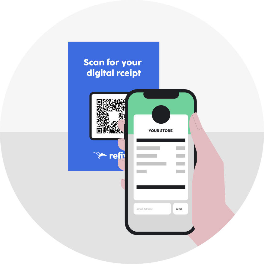 scan QR-code for your digital receipt